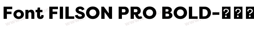 Font FILSON PRO BOLD字体转换 Font FILSON PRO BOLD字体转换